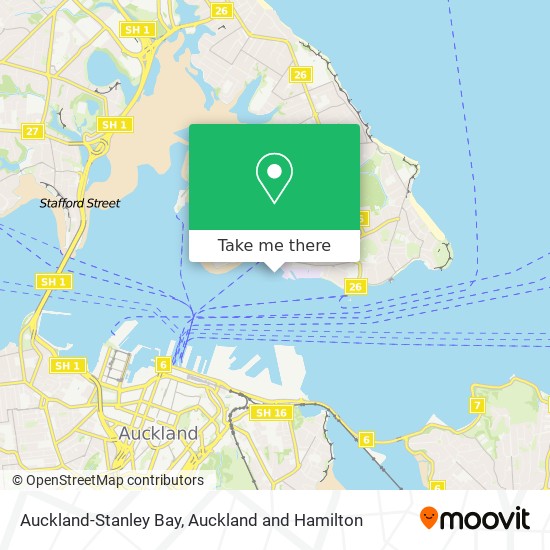 Auckland-Stanley Bay map