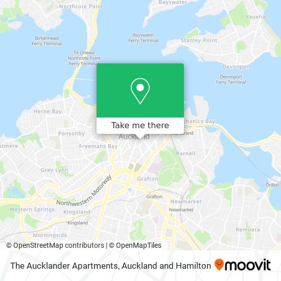The Aucklander Apartments map