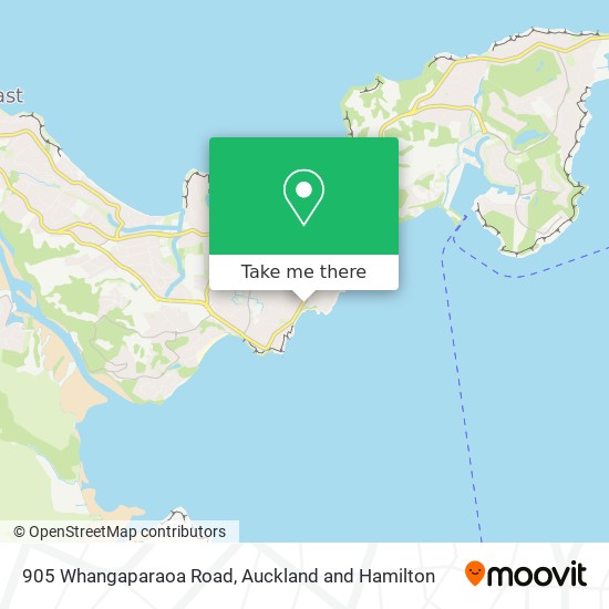 905 Whangaparaoa Road map