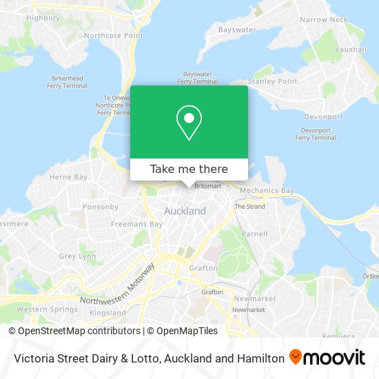Victoria Street Dairy & Lotto map