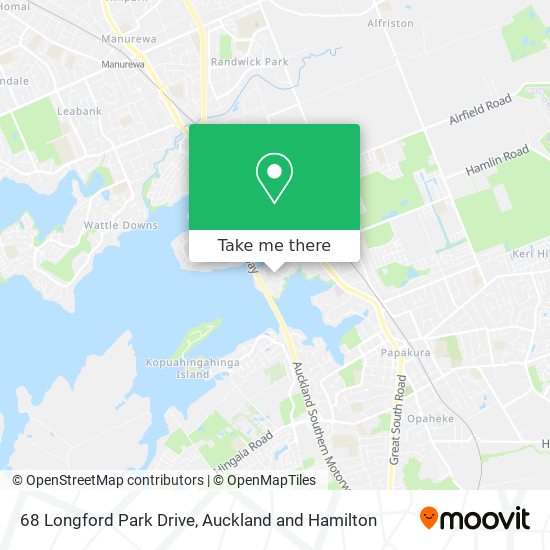 68 Longford Park Drive map