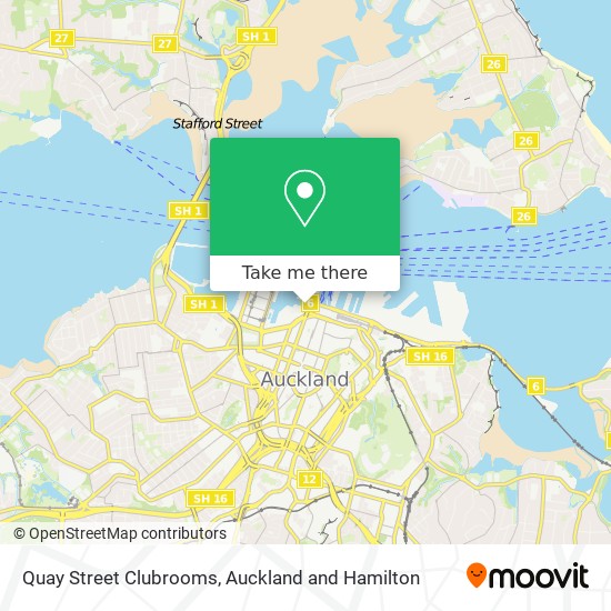 Quay Street Clubrooms map