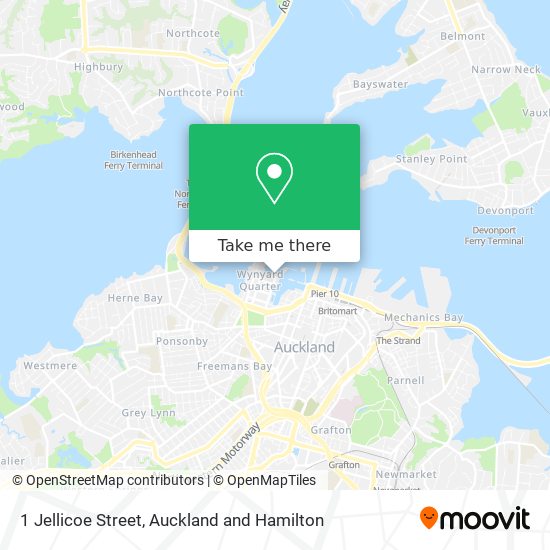 1 Jellicoe Street map