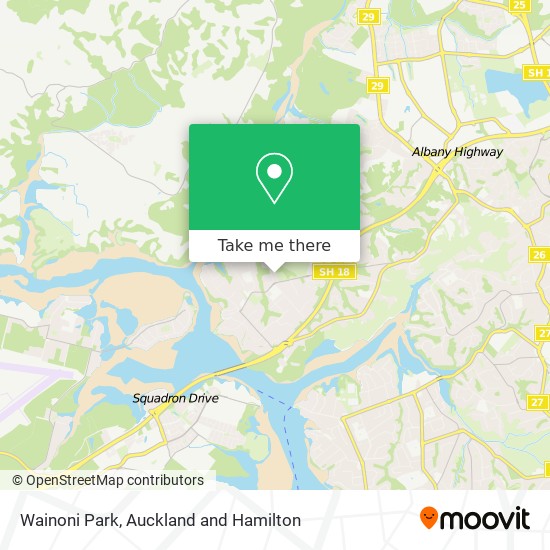 Wainoni Park map