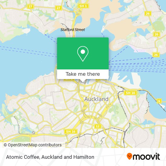 Atomic Coffee map