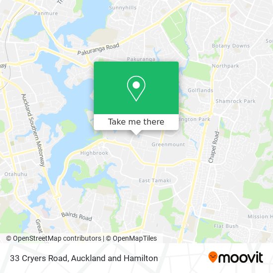 33 Cryers Road map