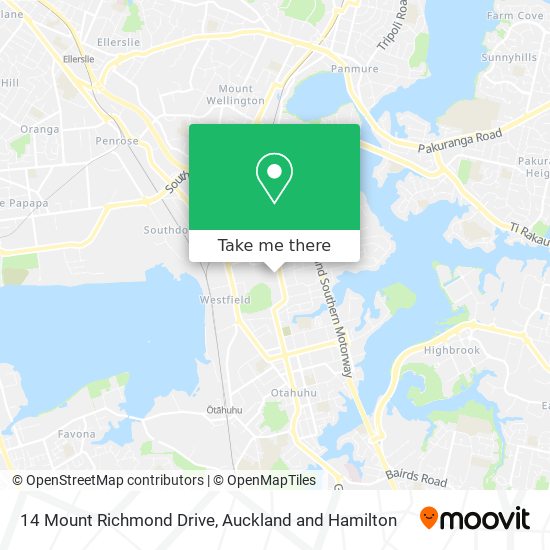 14 Mount Richmond Drive map