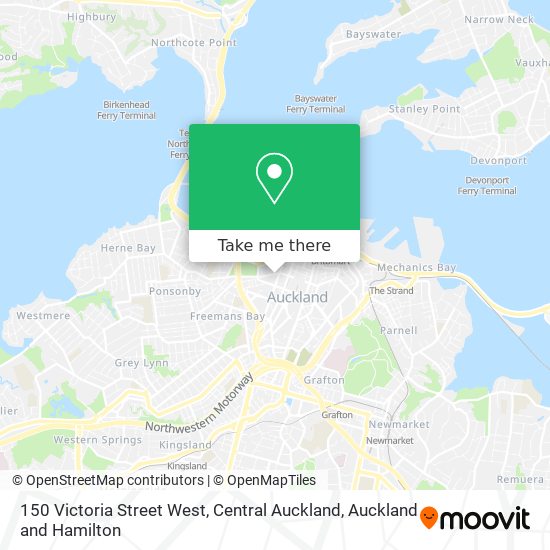 150 Victoria Street West, Central Auckland地图