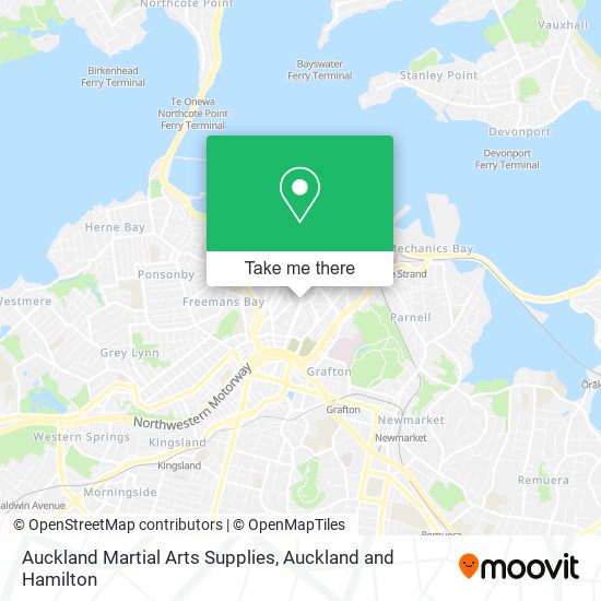 Auckland Martial Arts Supplies map