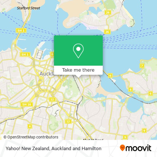 Yahoo! New Zealand map