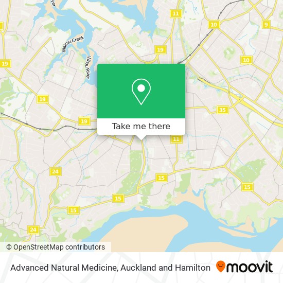 Advanced Natural Medicine map