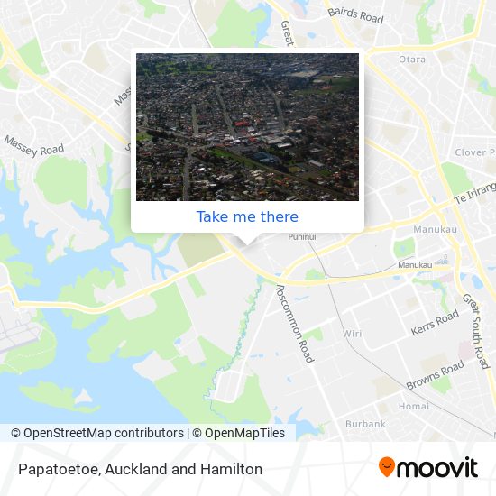 Papatoetoe map