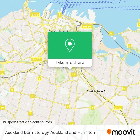 Auckland Dermatology map