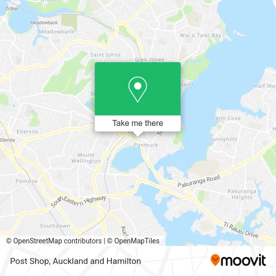 Post Shop map