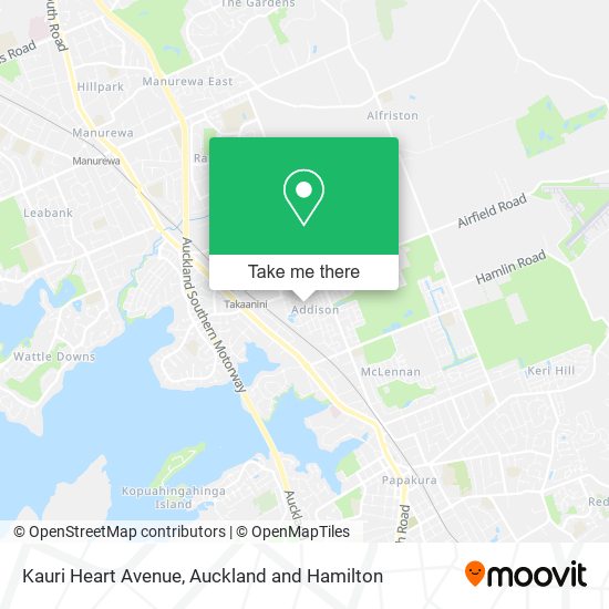 Kauri Heart Avenue map