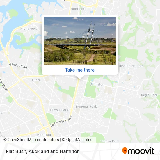 Flat Bush map