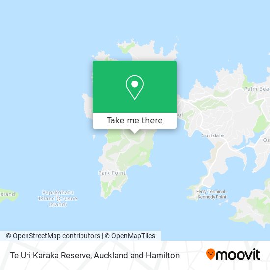 Te Uri Karaka Reserve地图