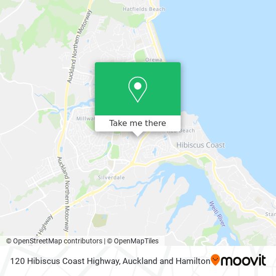 120 Hibiscus Coast Highway map