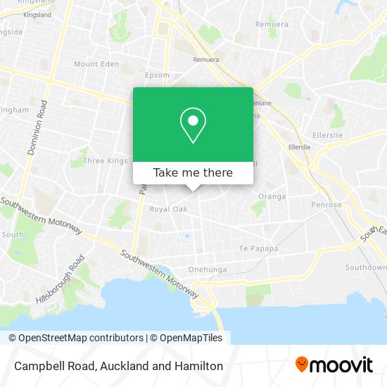 Campbell Road map
