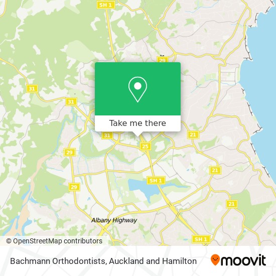 Bachmann Orthodontists map