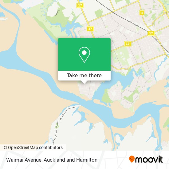 Waimai Avenue map