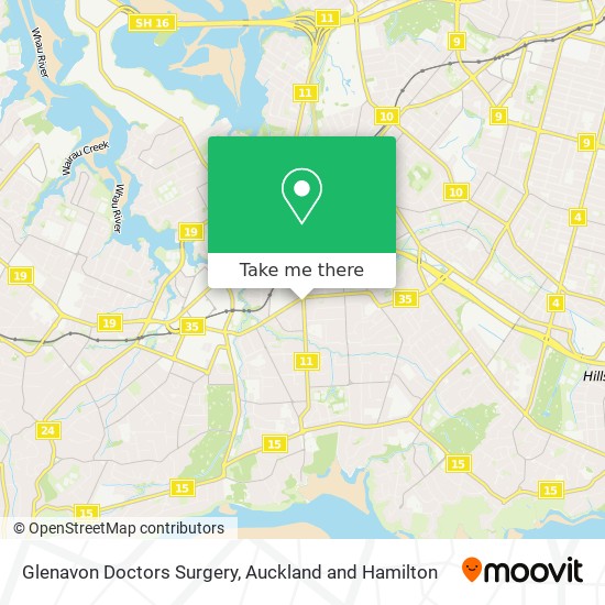 Glenavon Doctors Surgery map