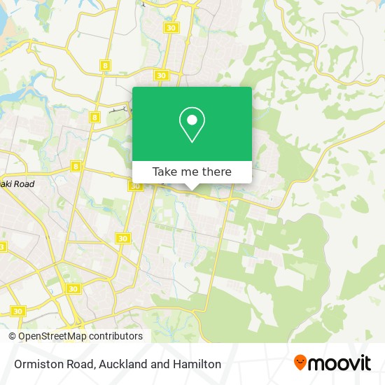Ormiston Road map