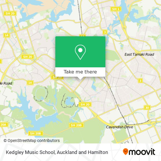 Kedgley Music School map