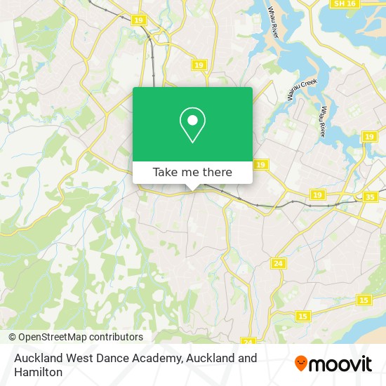 Auckland West Dance Academy map