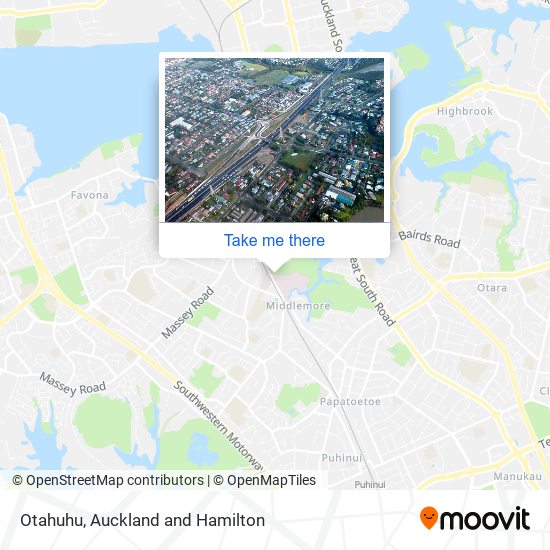 Otahuhu map