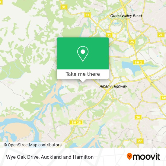 Wye Oak Drive map