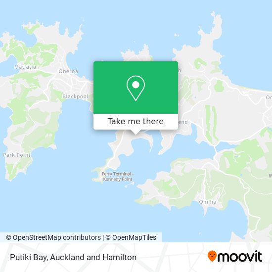 Putiki Bay map