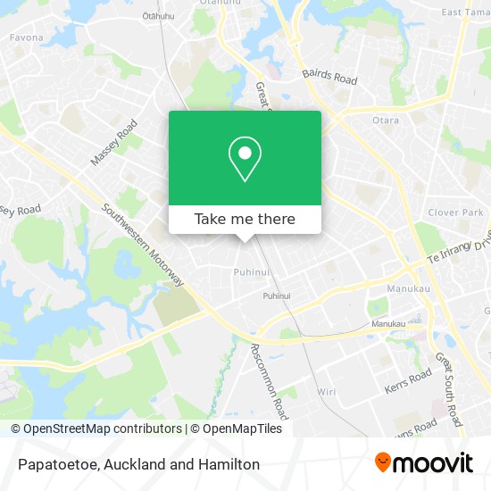 Papatoetoe map