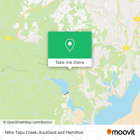 Niho-Tapu Creek map