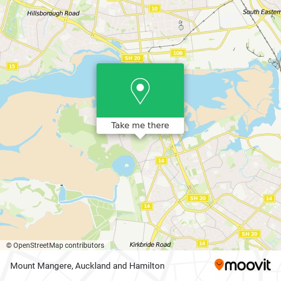 Mount Mangere map