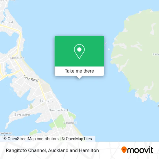 Rangitoto Channel map
