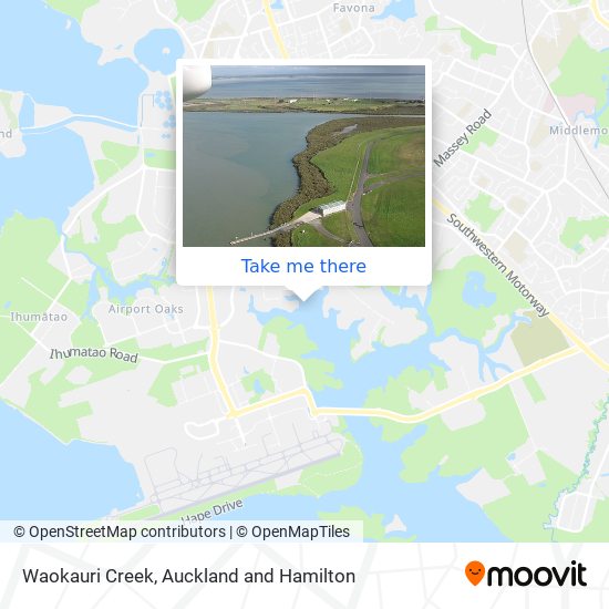 Waokauri Creek map