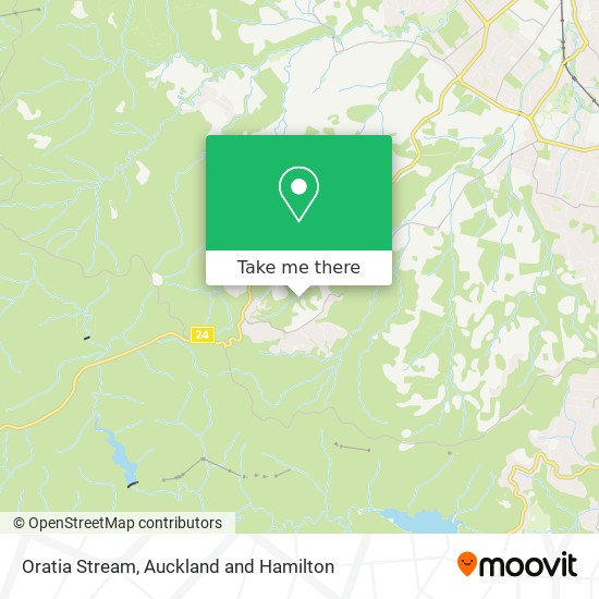 Oratia Stream map