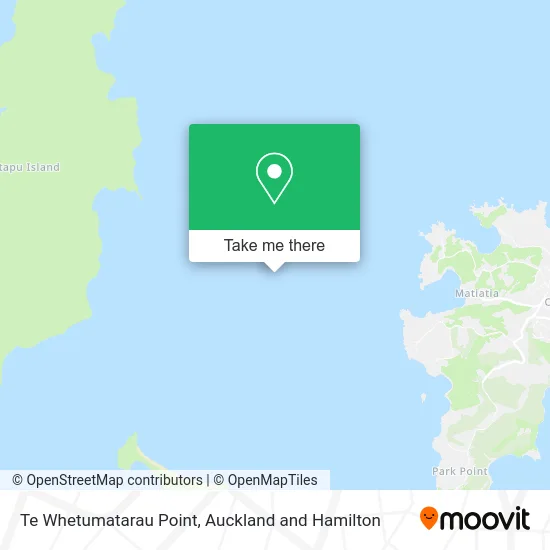 Te Whetumatarau Point map