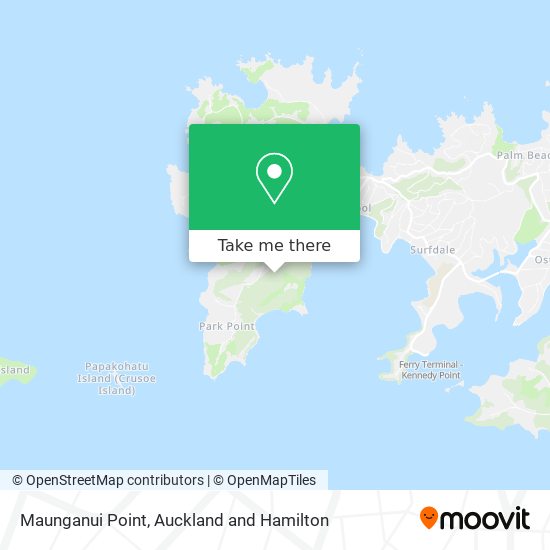 Maunganui Point map