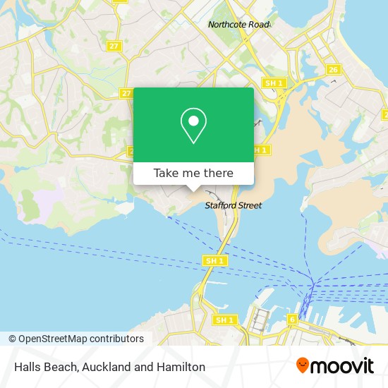 Halls Beach map