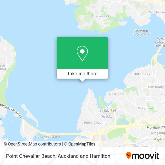 Point Chevalier Beach map