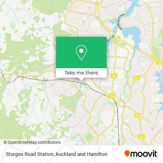 Sturges Road Station map