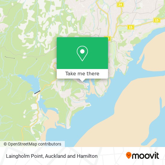 Laingholm Point map