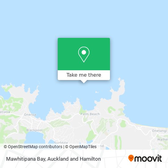 Mawhitipana Bay map