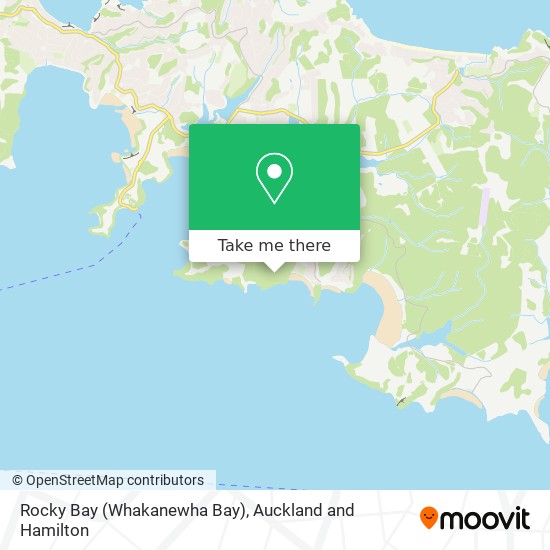 Rocky Bay (Whakanewha Bay) map