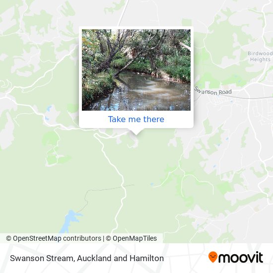 Swanson Stream map