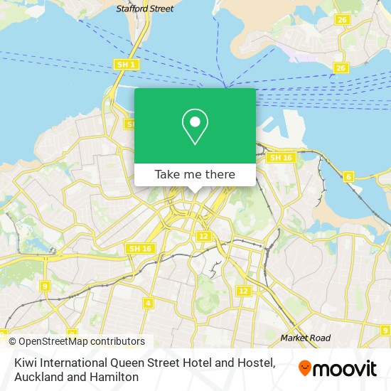 Kiwi International Queen Street Hotel and Hostel地图