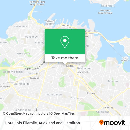 Hotel Ibis Ellerslie map