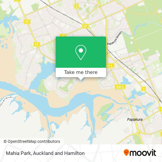 Mahia Park map
